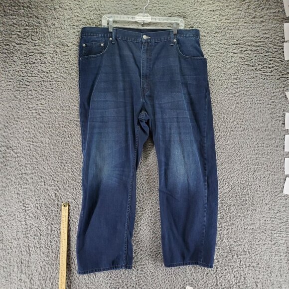 Levis Jeans Mens 44x30 Blue 559 Relaxed Straight Fit Cotton Denim - Picture 1 of 10